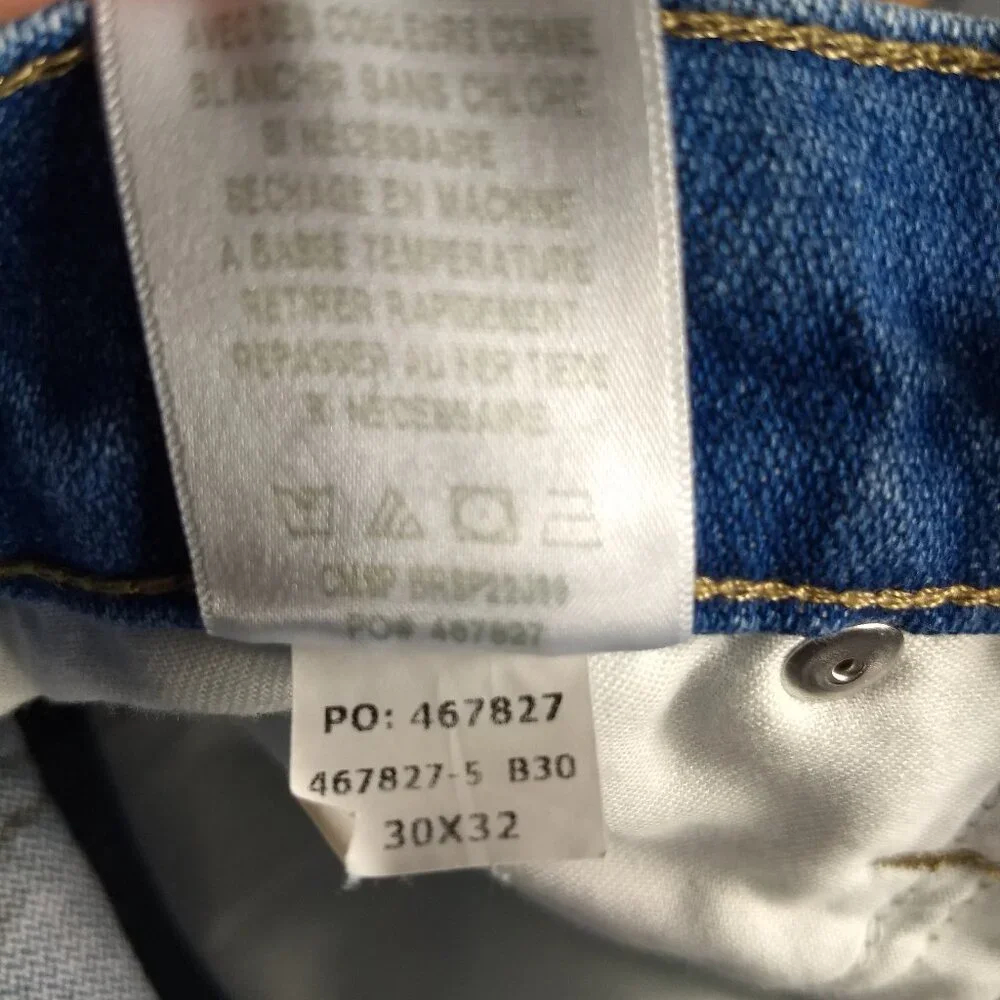 Blue Ranchwear Straight Jeans 32 L x 30 W 100% Cotton Mens Medium Wash 32x30